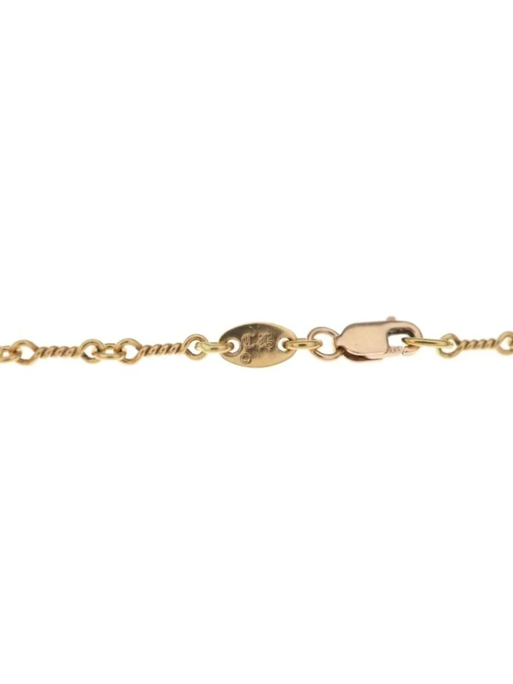 Chrome Hearts 22K Neckchain Twist Chain Necklace Gold